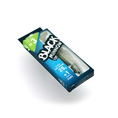 Black Minnow Nº3 120mm. Combo Off Shore - 25g - Kaki + rech. Kaki