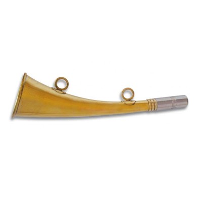 TROMPETA inglesa metalica de caza .22 cm