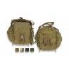 Bolsa tactica negra. Sistema Molle.