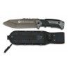 Cuchillo K25 Gris y Negro. Hoja: 14.2 cm