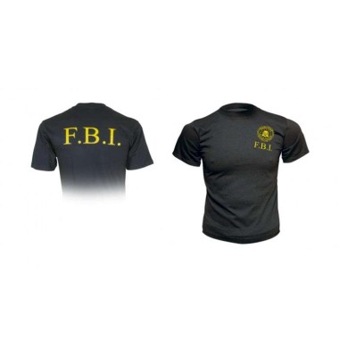 Camiseta M/C F.B.I.Color:NEGRA