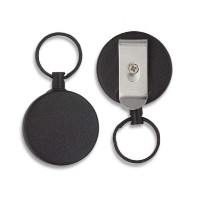 Llavero extensible. Negro. 70 cm