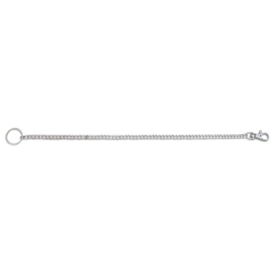 Cadena plana con mosqueton + anilla.34cm