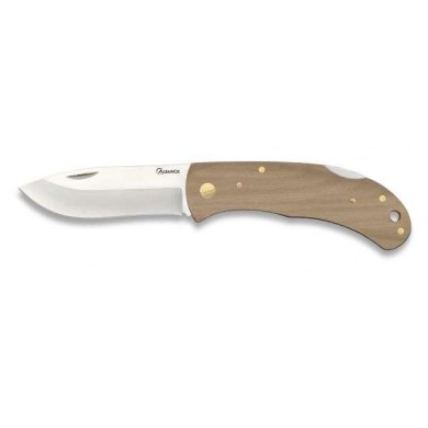 Navaja madera natural con bloqueo. 7.6cm