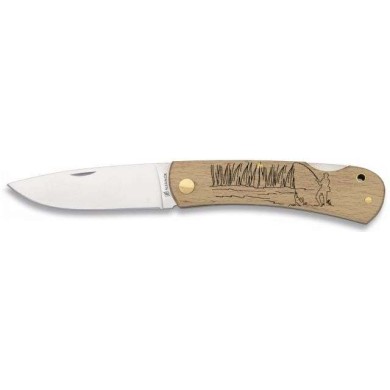 navaja albainox madera natural 7.3 cm