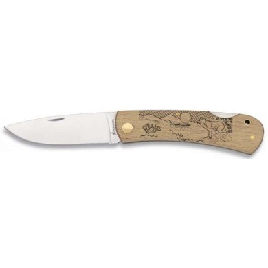 navaja albainox madera natural 7.3 cm