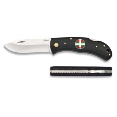 navaja albainox madera negra +P. BASQUE.