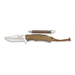 Navaja Albainox Madera zebra. hoja: 7.9