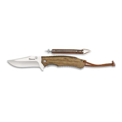 Navaja Albainox Madera zebra. hoja: 7.9