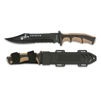 Cuchillo Albainox Soldier coyote. H: 19
