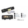 Linterna Recargable con Clip y cable Usb