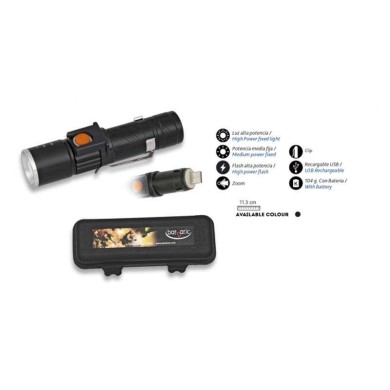 Linterna Recargable USB y caja