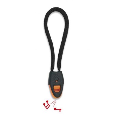 Silbato con cuerda 9cm Negro