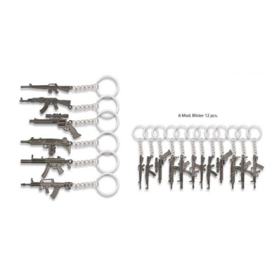 Llavero Armas Blister 12 pzs