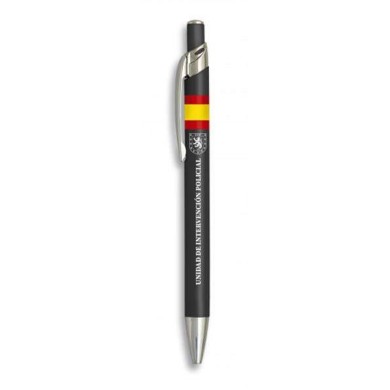 Boligrafo aluminio color negro. UIP