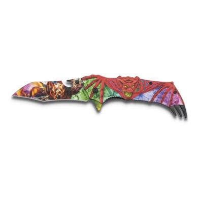 Navaja Albainox Relieve 3D MurciÃ©lago.