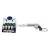navaja revolver color plata. h: 5