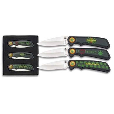 NAVAJA  ALBAINOX MARIJUANA. 6.5 CM UNDAD.