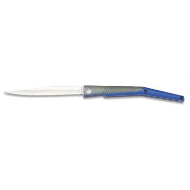 navaja albainox aluminio azul. hoja 9 cm