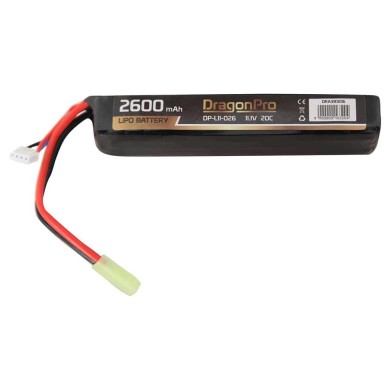 BATERIA DRAGONPRO DP-L11-026 11.1V 2600MAH 20C LIPO 128X21X34MM