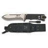cuchillo tac.negro. Con pedernal. 14