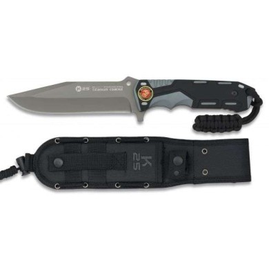 Cuchillo gris / negro hoja 13.5 cm