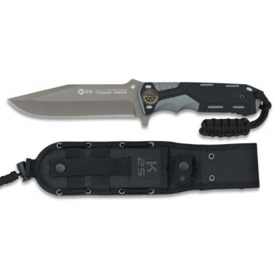 Cuchillo gris / negro hoja 13.5 cm