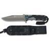 Cuchillo gris/negro. hoja: 13.5cm