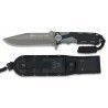 Cuchillo gris / negro hoja 13.5 cm