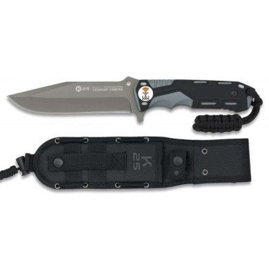 Cuchillo gris / negro hoja 13.5 cm