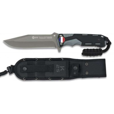 Cuchillo gris / negro hoja 13.5 cm