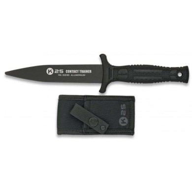 cuchillo K25 entrenamiento negro.12.5 cm