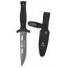 cuchillo botero K25. black coated h:12.4