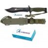 Cuchillo ALBAINOX TACTICO.C/funda. 18 cm