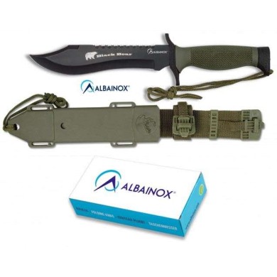 Cuchillo ALBAINOX TACTICO.C/funda. 18 cm