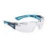 GAFAS BOLLE RUSH+ PC TRANSPARENTE CELESTE