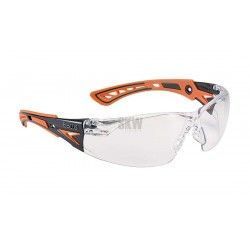 GAFAS BOLLE RUSH+ PC TRANSPARENTE NARANJA