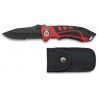 Navaja albainox roja/negra. funda. 8.1