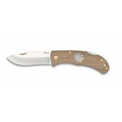Navaja MADERA ALBAINOX + boton charro.