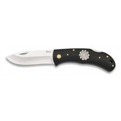 Navaja ALBAINOX M. Negra + Boton charro.