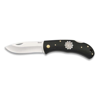 Navaja ALBAINOX M. Negra + Boton charro.