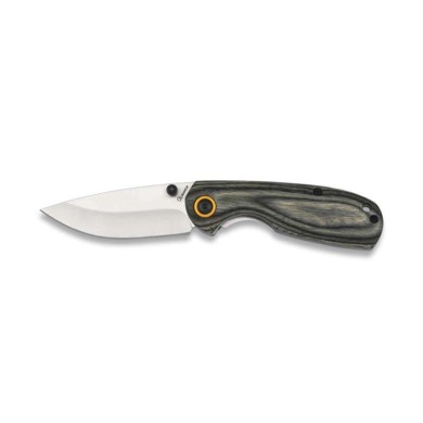 Navaja albainox madera gris. hoja: 6.5cm
