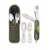 Set Cubiertos camping Multicam Verde