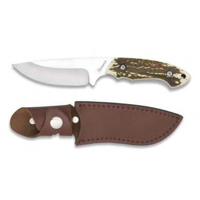cuchillo albainox con funda simil piel.
