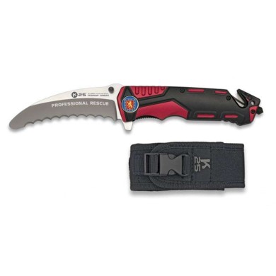 navaja roja / negra K25 seguridad. H:9.5