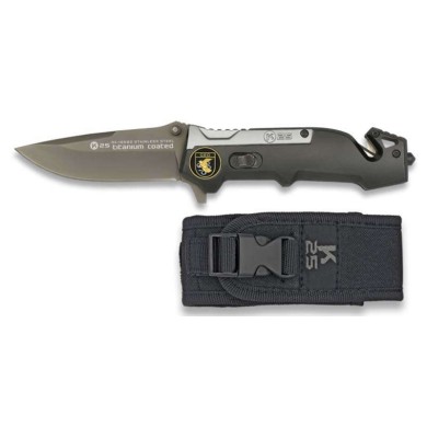 Navaja K25Color Titanio/negro. H:8.3
