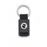 Llavero rectangulo negro + cinta negra