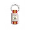 Llavero rectangulo plata+ cinta bandera