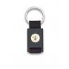 llavero rectangulo negro + cinta negra