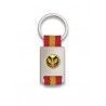 Llavero rectangulo plata + cinta bandera